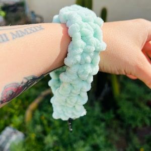 Super soft light green keychain